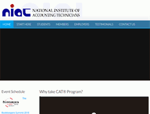 Tablet Screenshot of niat.edu.ph